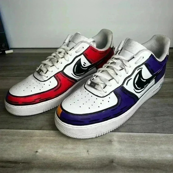 Nike AF1 Low Custom Teenage Mutant Ninja Turtle Cartoons Men’s 12 Air Force - Picture 6 of 14